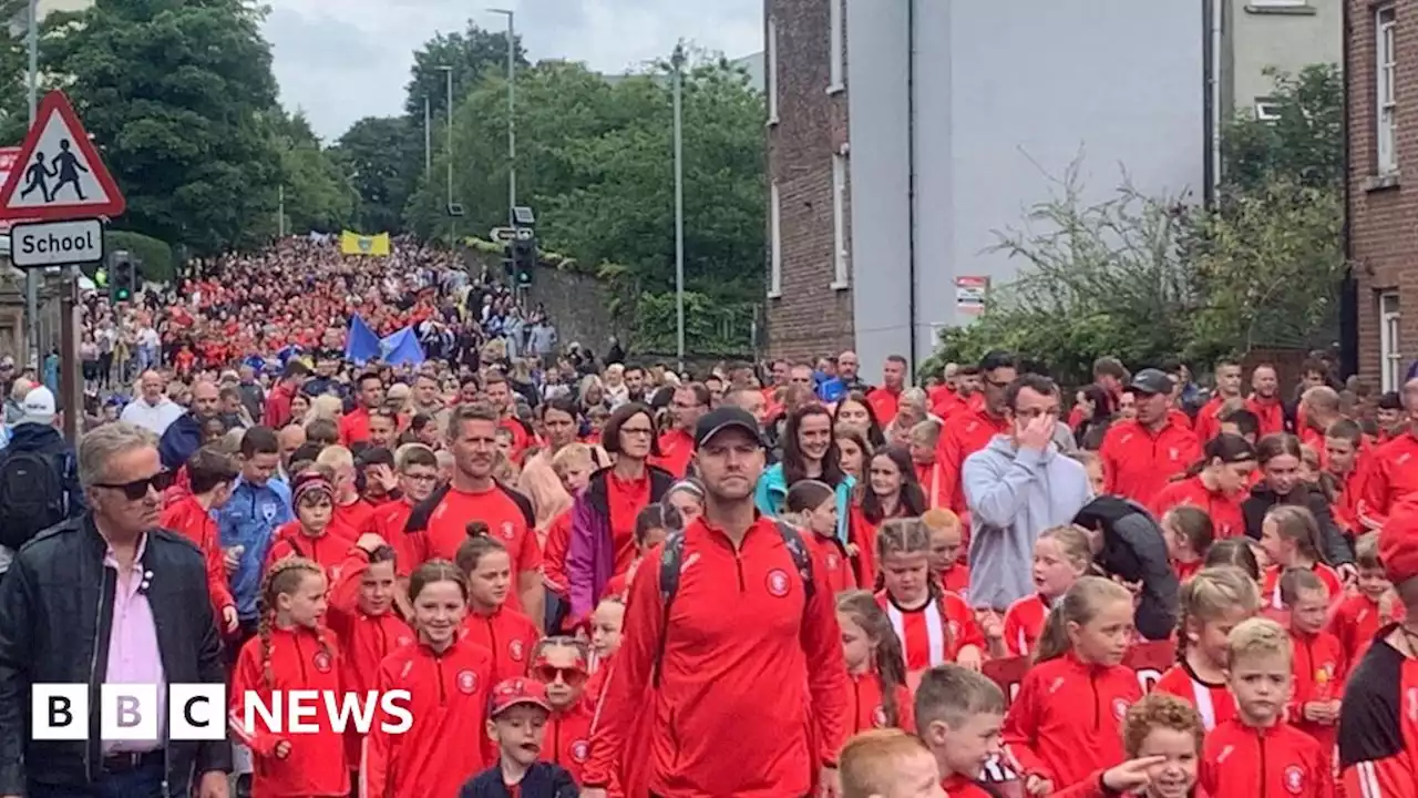 Foyle Cup: Parade marks football tournament's return