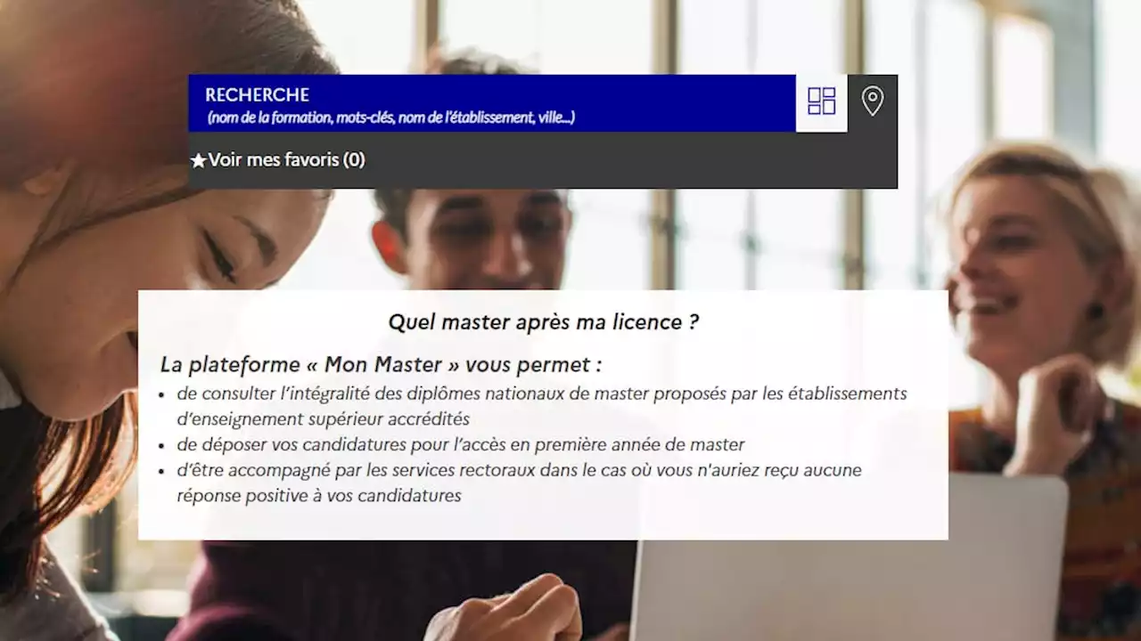 'Mon Master': 27.000 candidats sont pour l'instant sans affectation