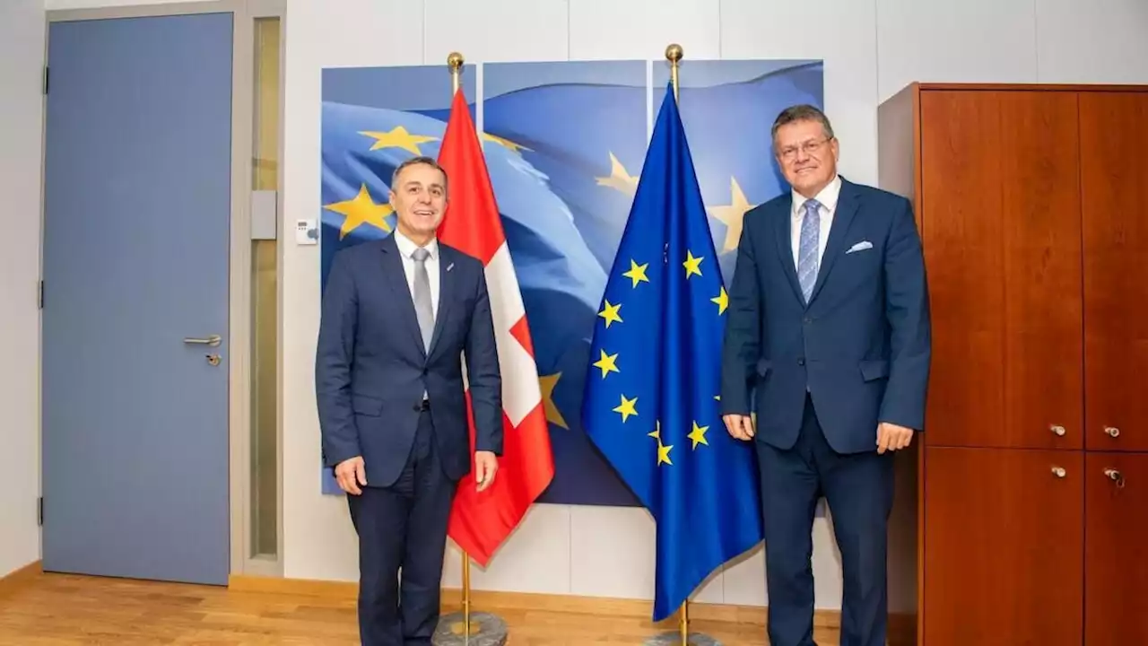 Bundesrat Cassis trifft EU-Vizepräsident Sefcovic in Brüssel