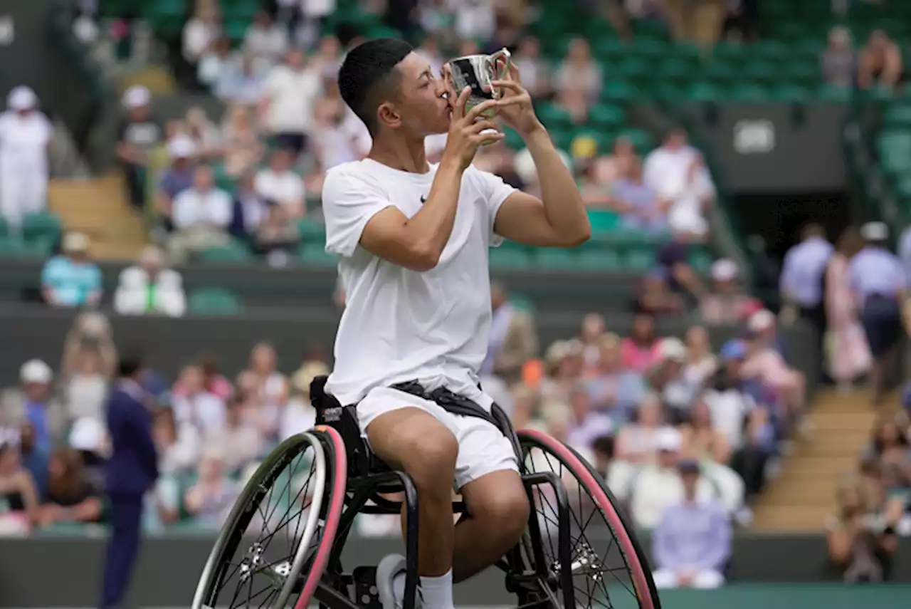 Tokito Oda wins wheelchair final to become youngest male Wimbledon champion | The Associated Press