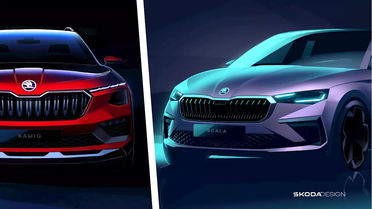 Skoda Previews Facelifted Scala And Kamiq Prior To August 1 Debut | Carscoops