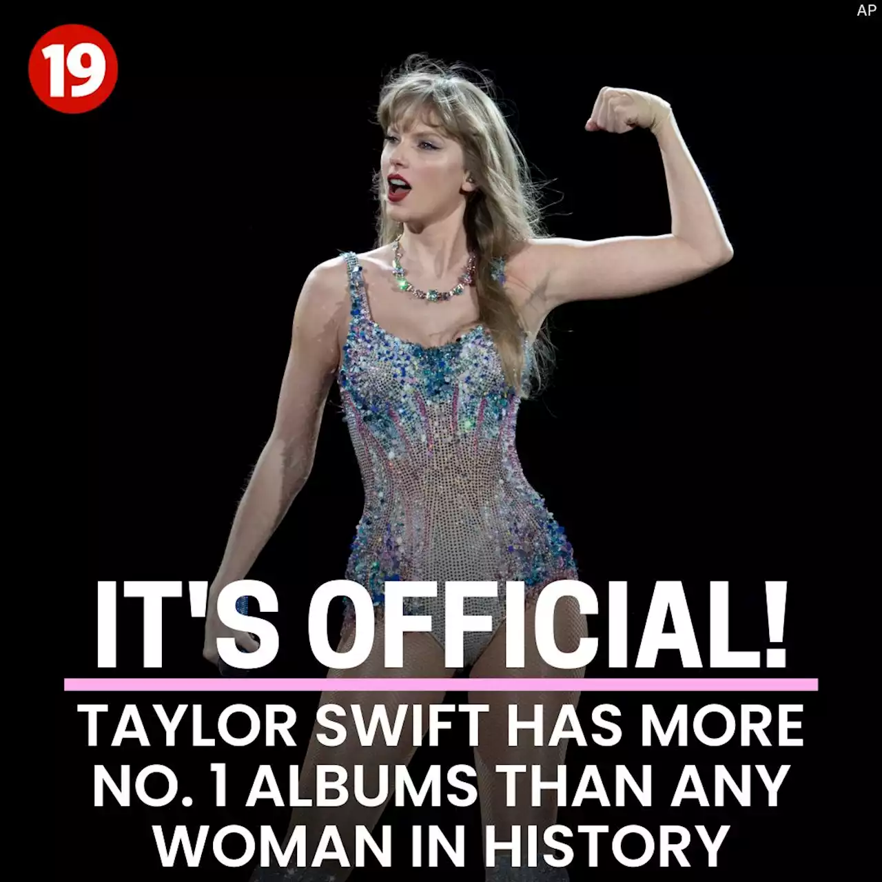 It’s official: Taylor Swift has more No. 1 albums than any woman in history