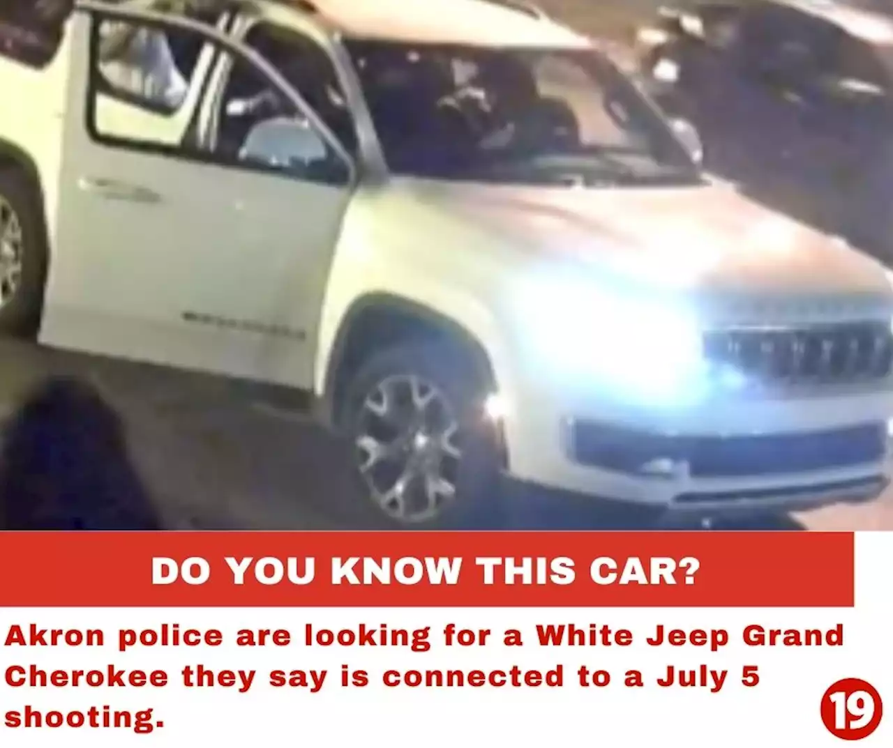 Have you seen this car? Akron police ask for help identifying car in July shooting