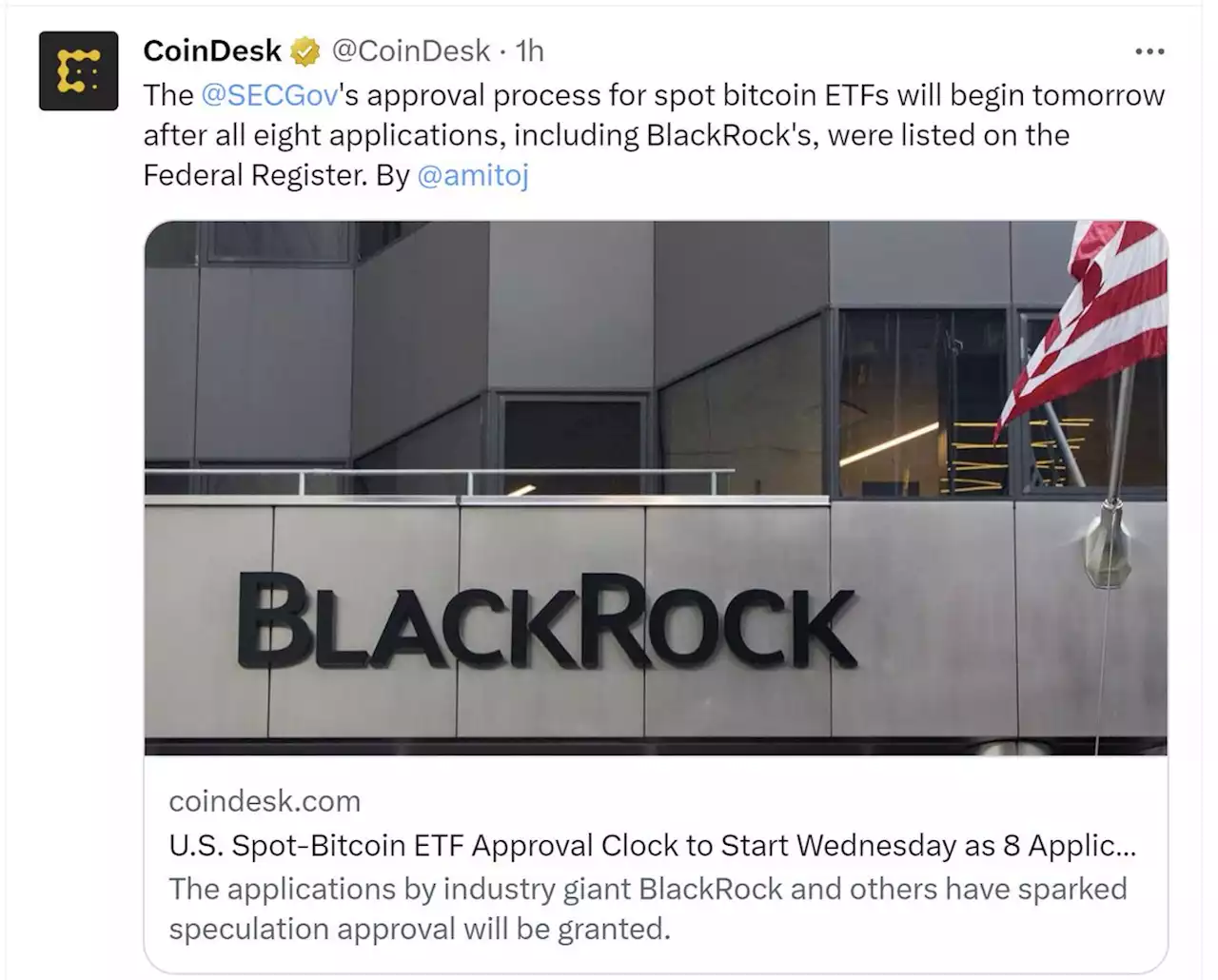 Deadlines for U.S. Spot Bitcoin ETF Approvals Come Into Sight