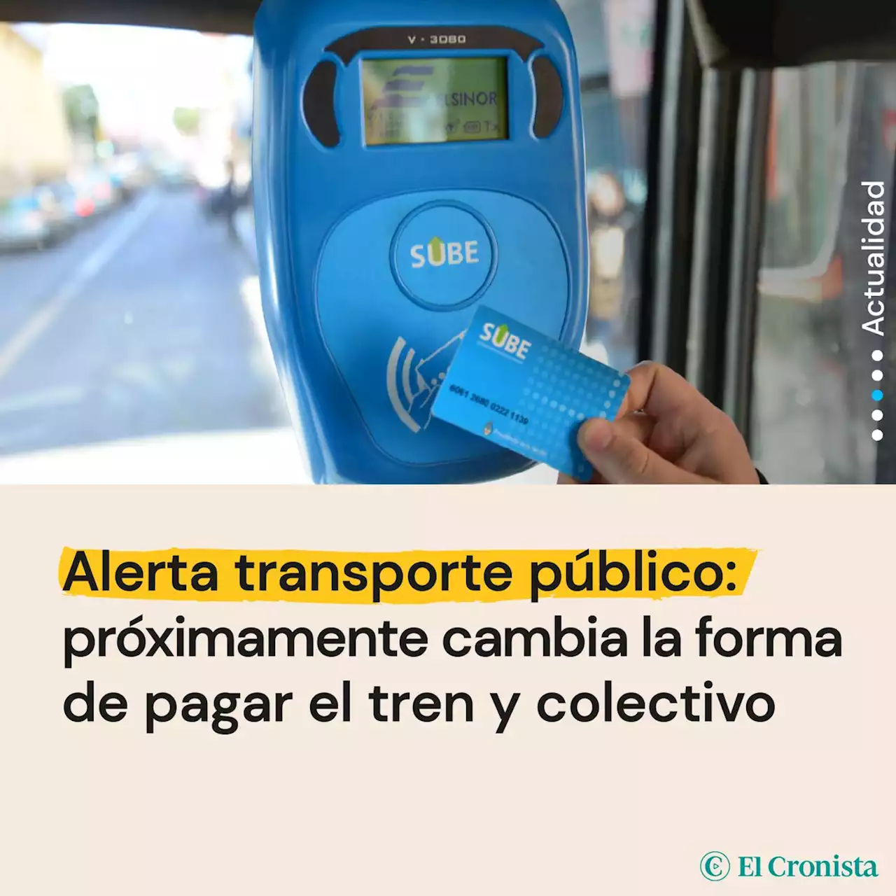 Alerta transporte p�blico: pr�ximamente cambia la forma de pagar el tren y colectivo