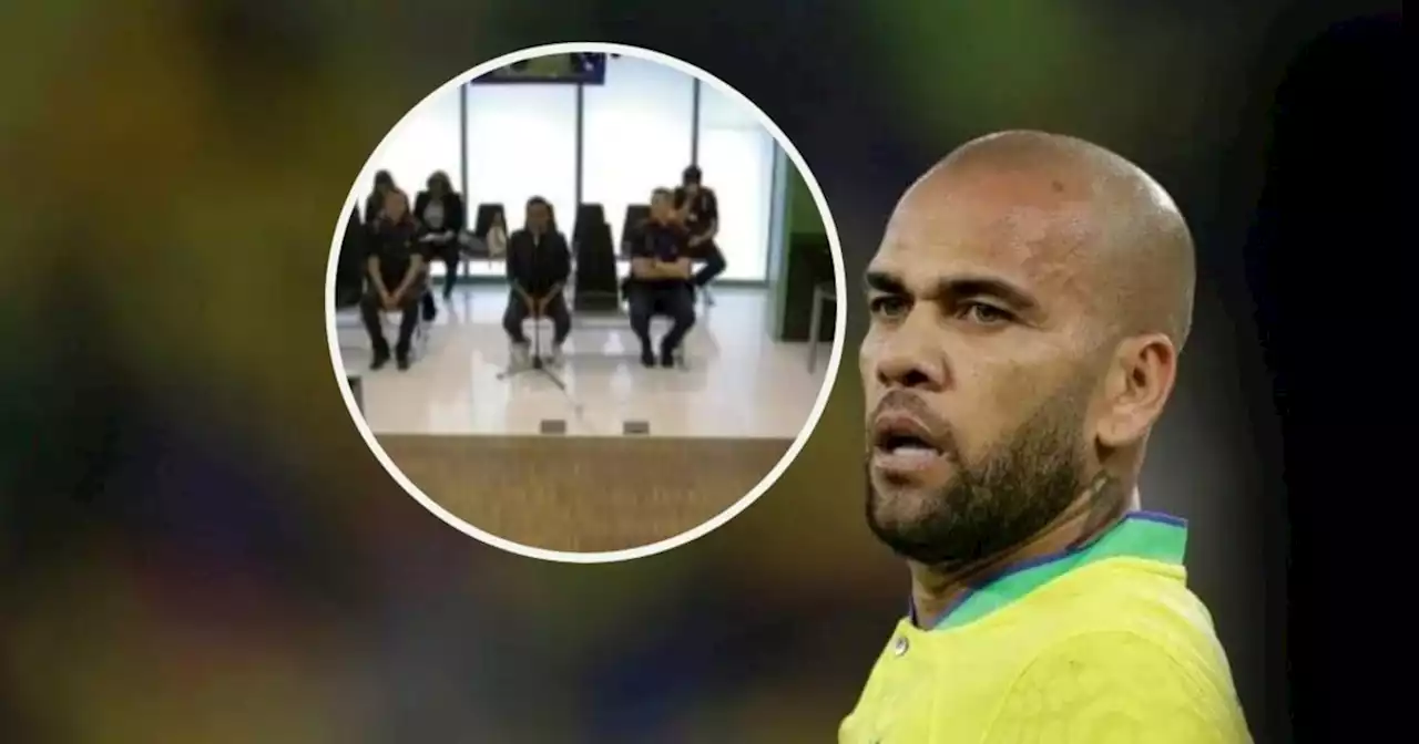 Publicaron las primeras imágenes de Dani Alves desde que entró a la cárcel