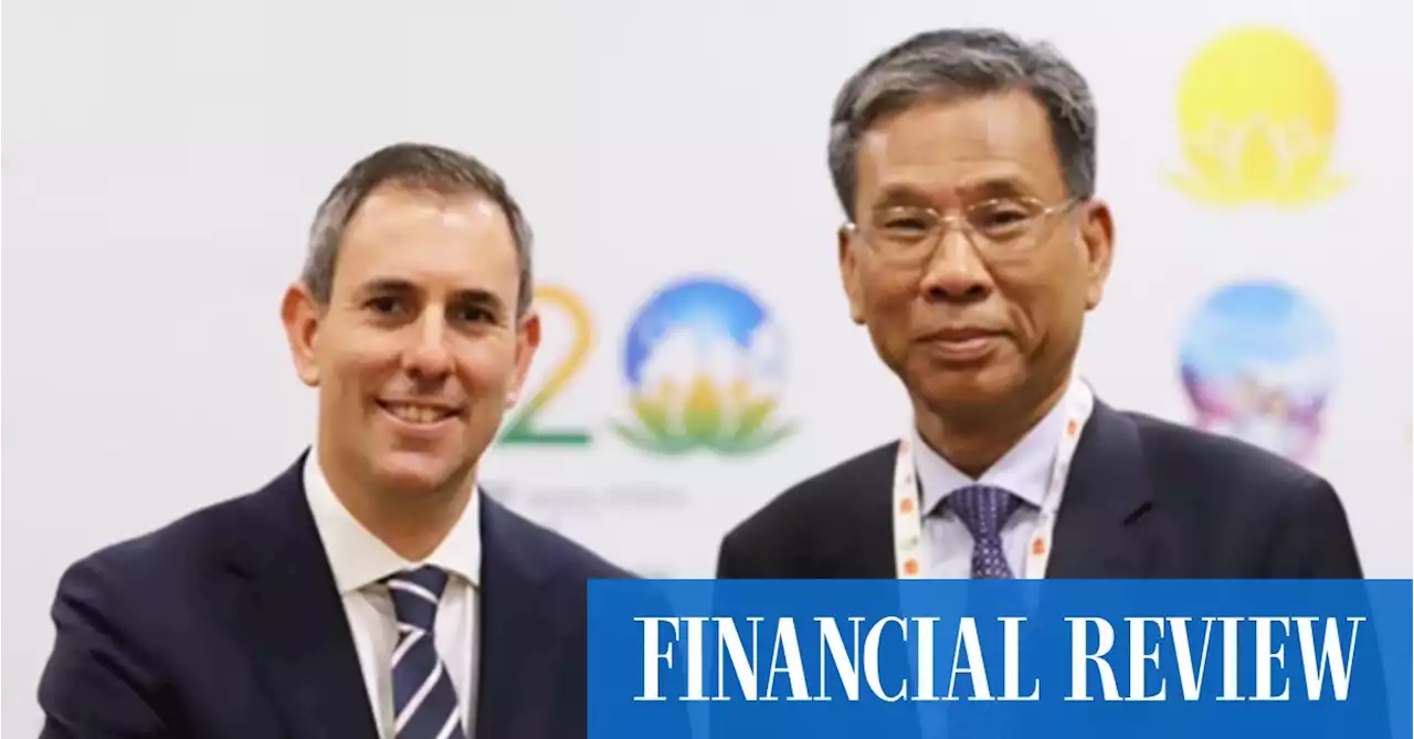 Chalmers meets Chinese counterpart amid economic fears