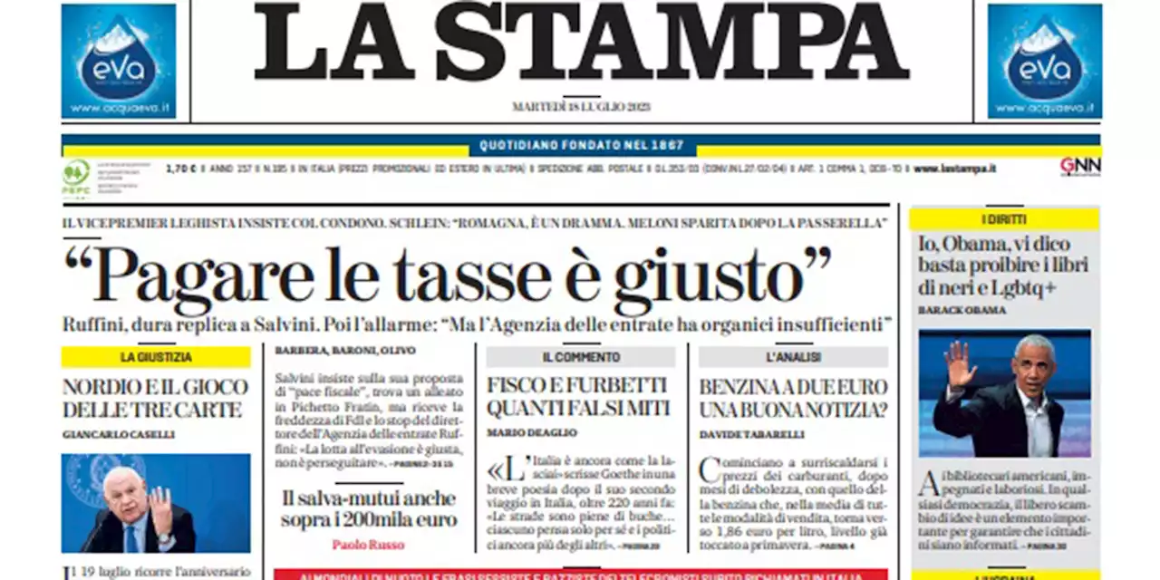 Le prime pagine di oggi - Il Post