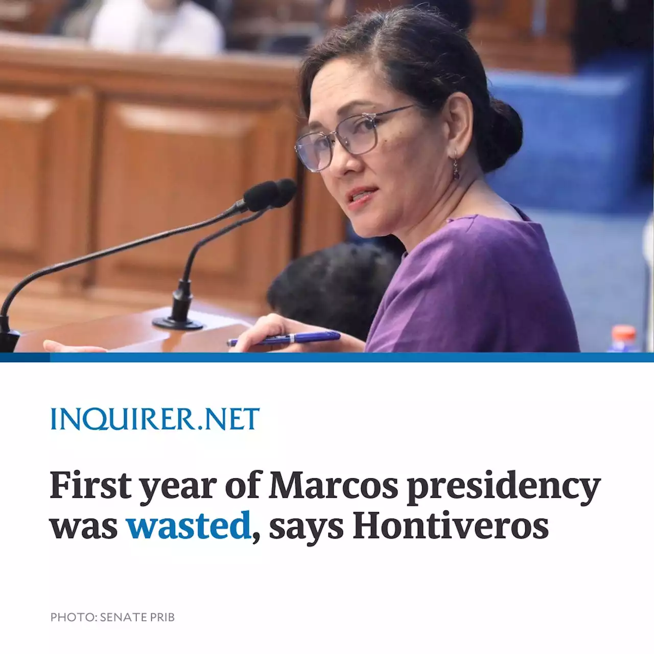 First year of Marcos presidency was wasted, says Hontiveros