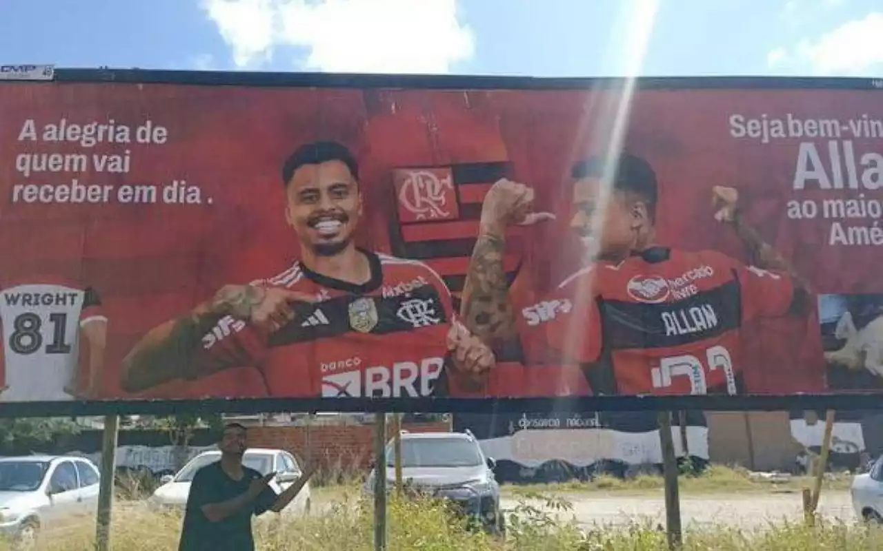 Torcida do Flamengo volta a provocar Atlético-MG com a chegada de Allan e faz referência a Wright | Flamengo | O Dia