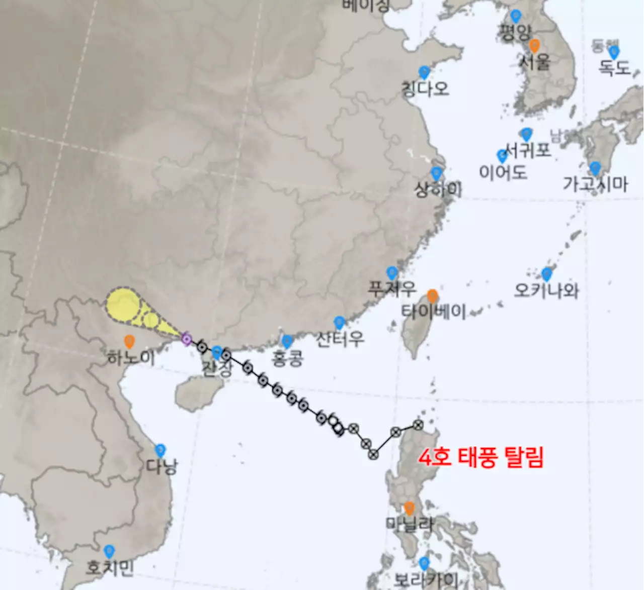 태풍 '탈림' 중국 상륙 후 베트남서 소멸할듯…탈림 뜻은?