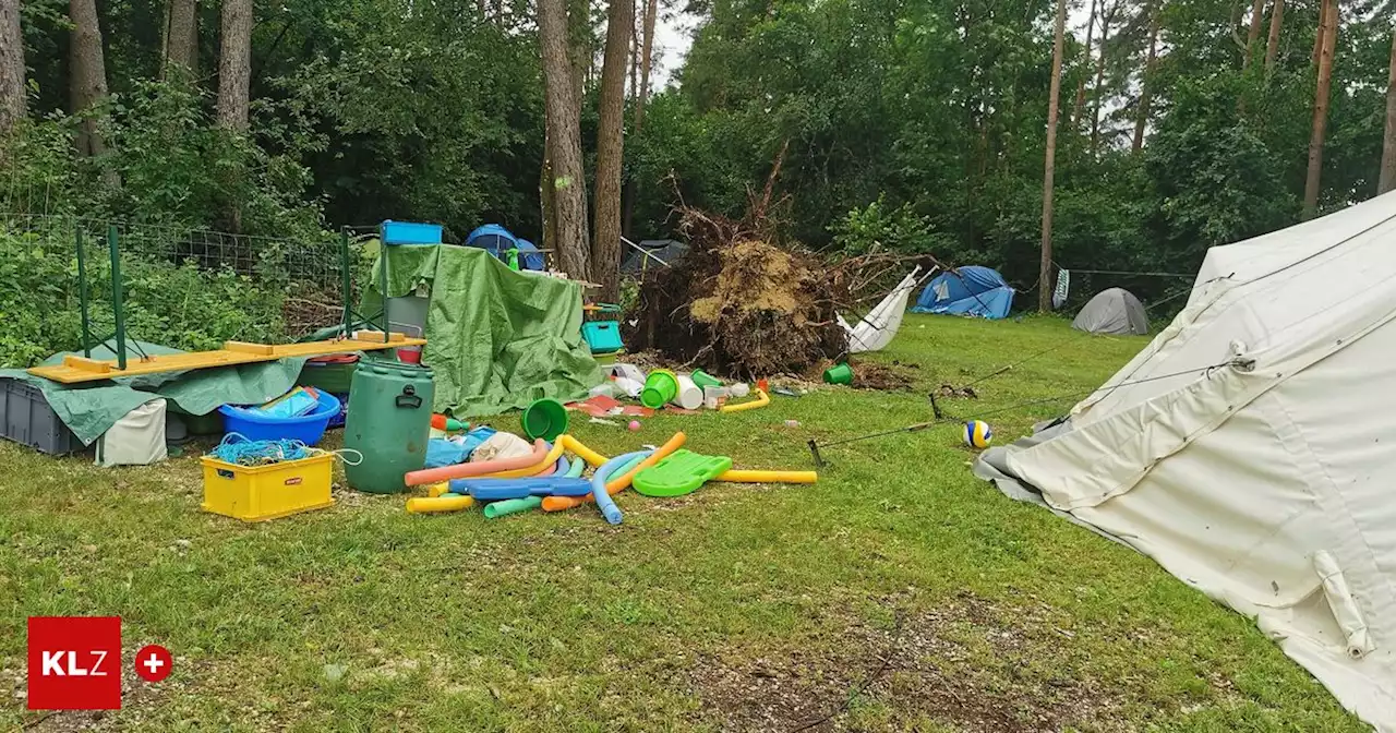 Auf Campingplatz: Kind (9) aus der Steiermark bei Unwetter in Kärnten schwer verletzt