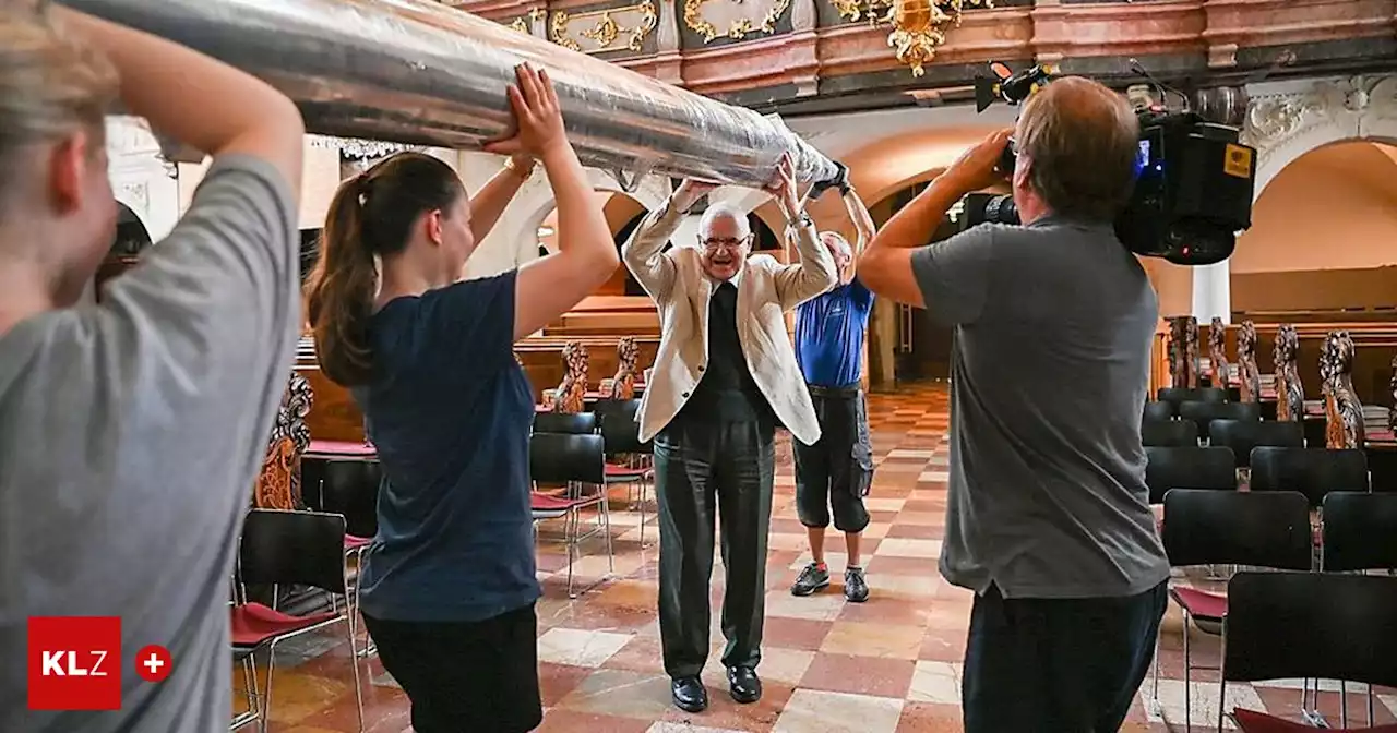 Grazer Domorgel: Jetzt wurden die großen Pfeifen eingebaut