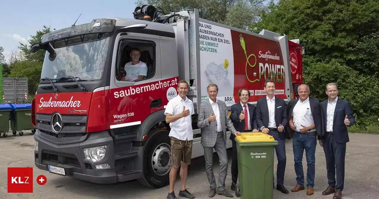 Neuzugang bei Saubermacher: Plastikmüll wird ab sofort mit einem elektrischen Lkw abgeholt