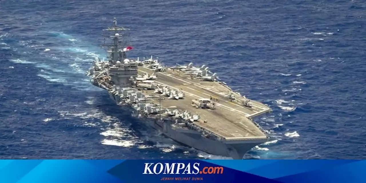 Kapal Terbesar Kedua Milik AL Amerika Serikat USS Ronald Reagan Merapat ke Bali