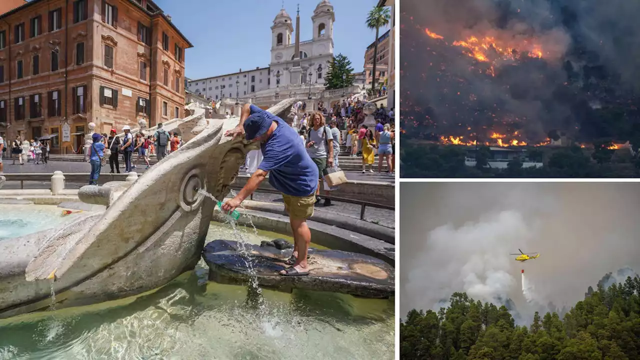 British tourists warned to 'stay indoors' as heatwave bakes Europe amid fears continent could see hottest day yet