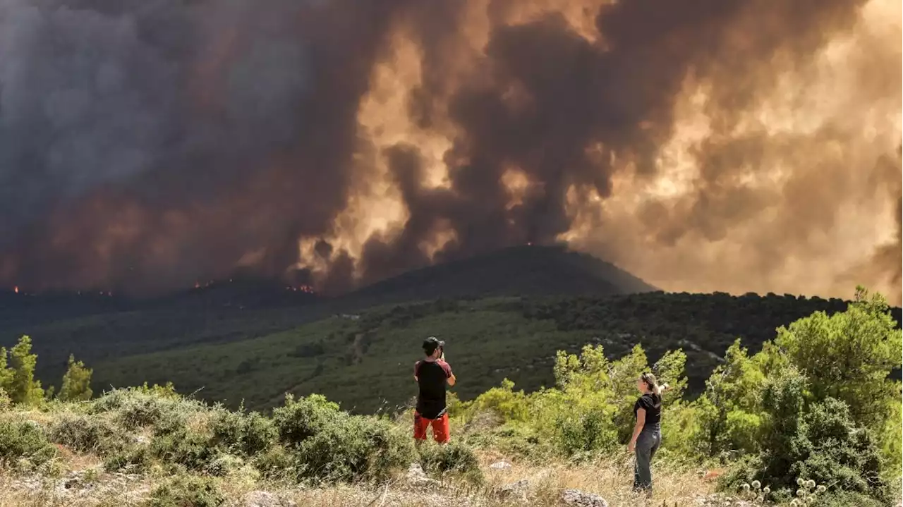 Face aux violents incendies en Grèce, la France envoie deux Canadair