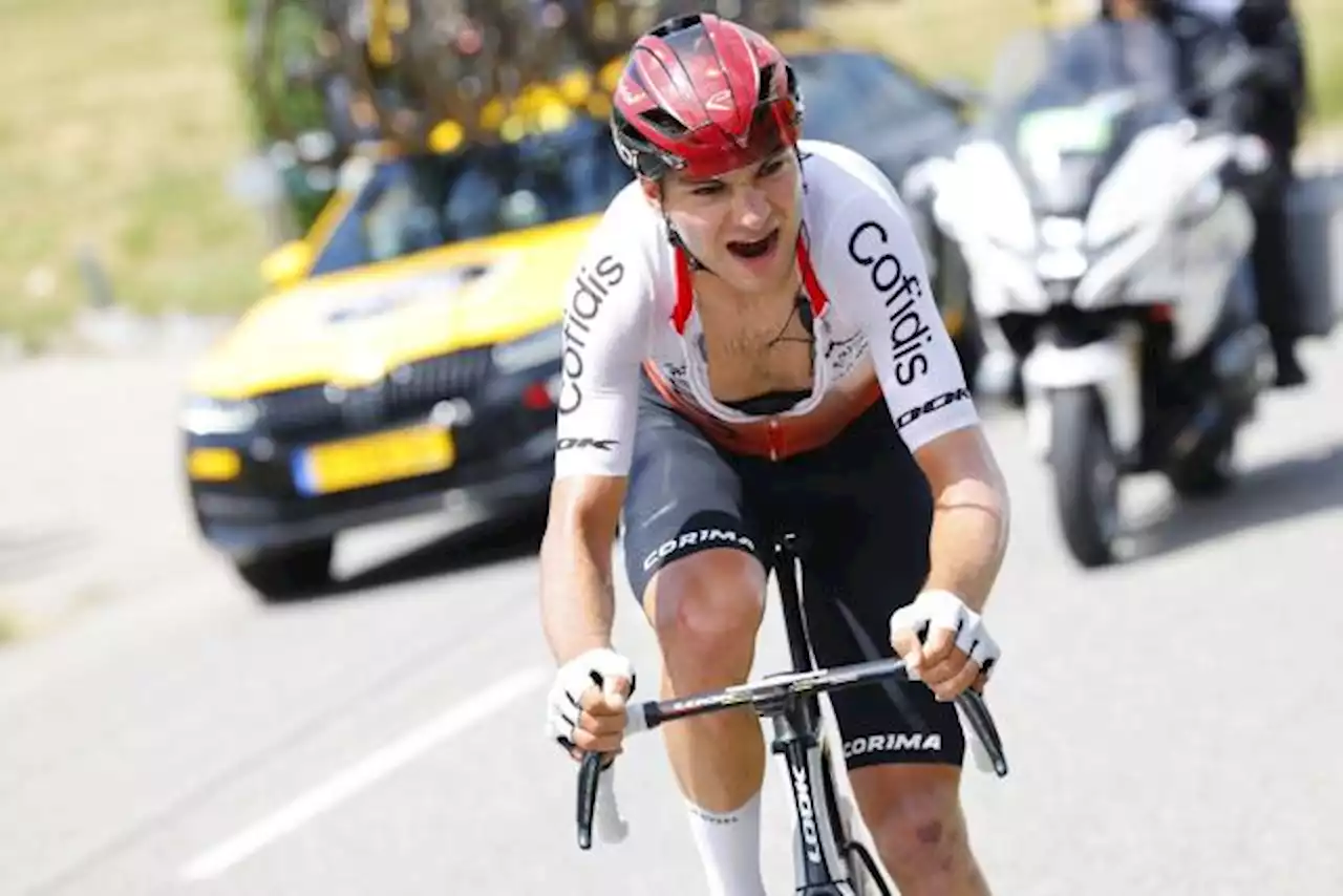 Alexis Renard (Cofidis) abandonne le Tour de France après sa chute sur le contre-la-montre