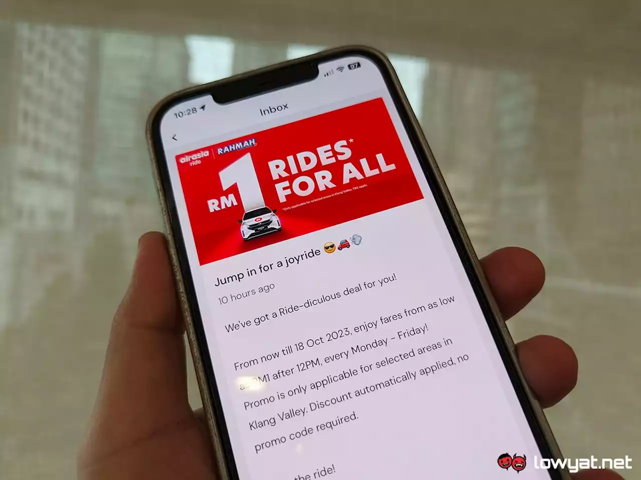 airasia ride Introduces RM4 Discounts For Rides Every Weekday Until October [UPDATED]