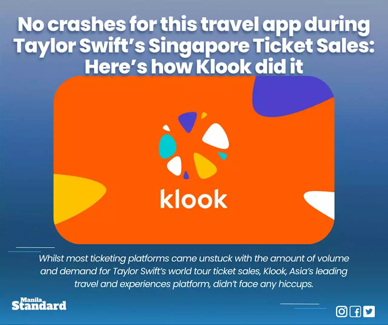 No crashes for this travel app during Taylor Swift’s Singapore Ticket Sales: Here’s how Klook did it