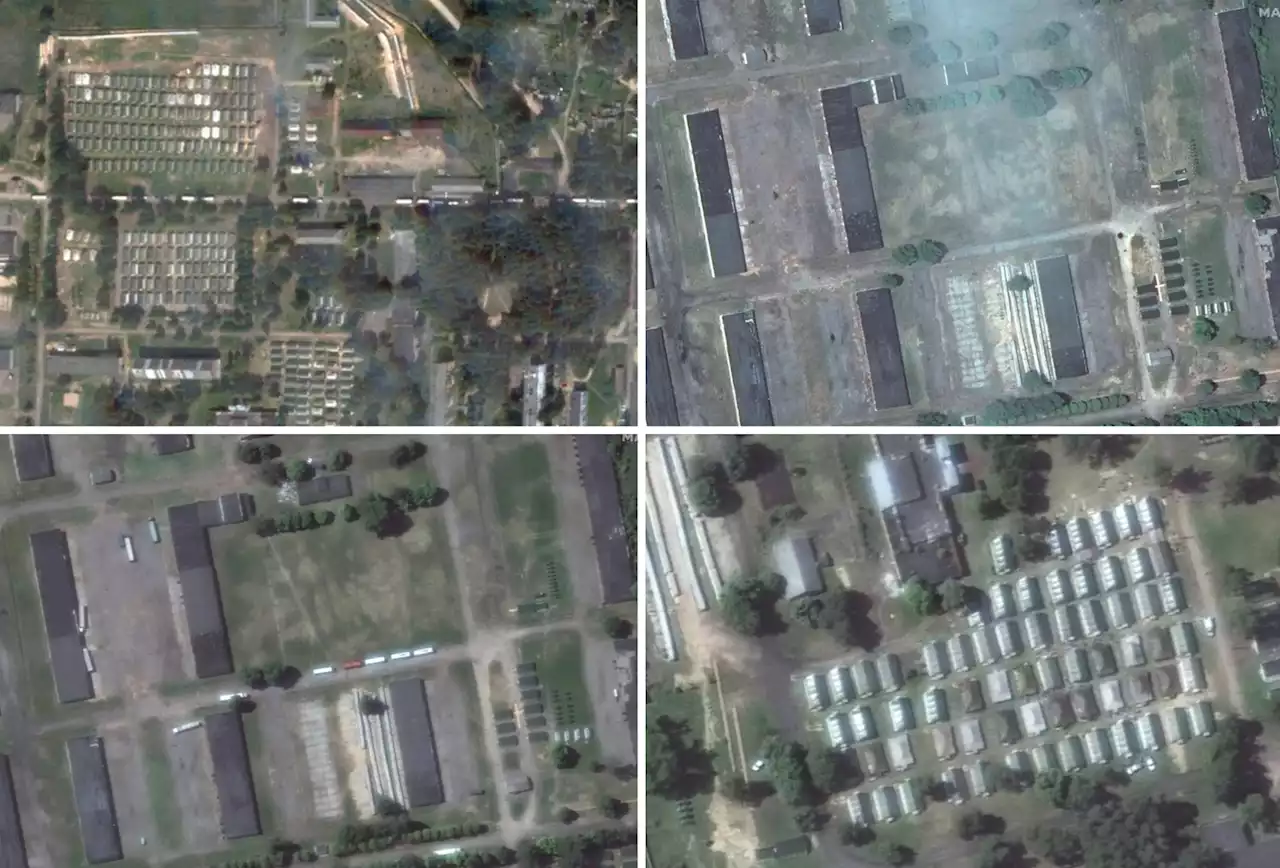 Satellite photos show massive military buildup in Wagner camp