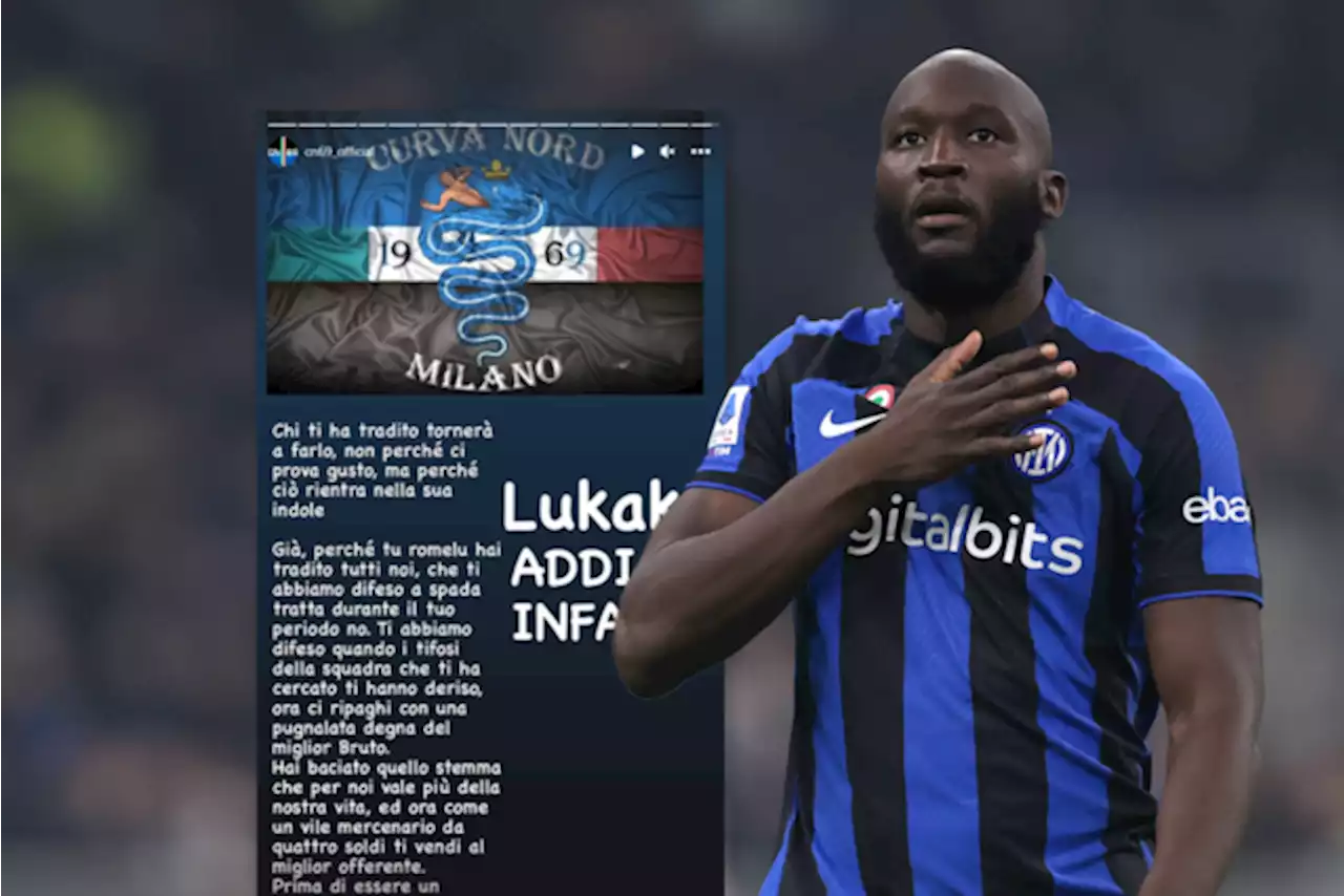 Ook harde kern van Inter haalt Lukaku door het slijk: “We hebben je verdedigd, jij hebt ons verraden”