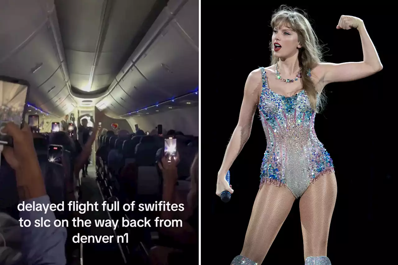 Taylor Swift fans burst into song on packed plane: ‘Not enough Xanax in the world’