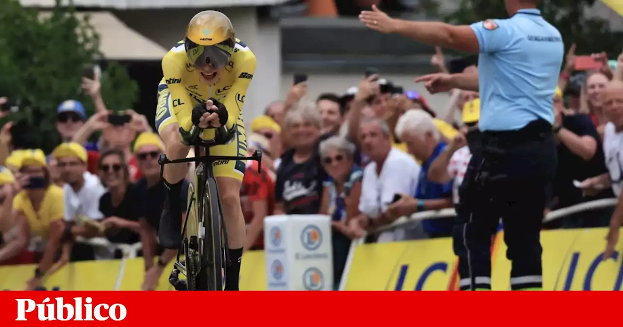 Tour: Vingegaard reforça amarela com triunfo no contra-relógio