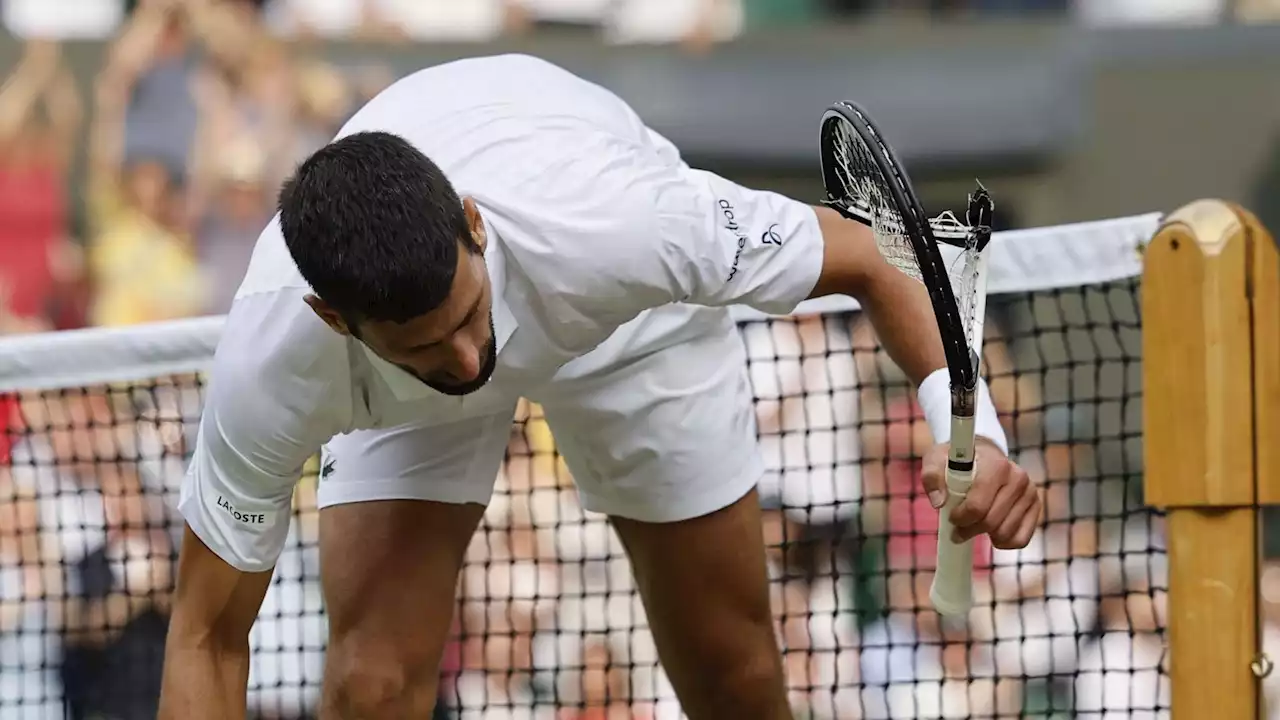 Novak Djokovic fined for smashing racket during Wimbledon final defeat to Carlos Alcaraz