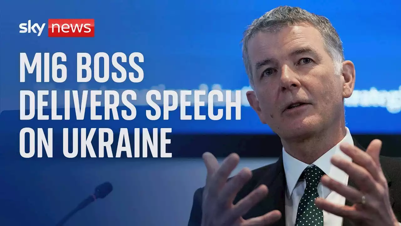 Watch live: MI6 Boss delivers speech on Ukraine, AI technology and Russia