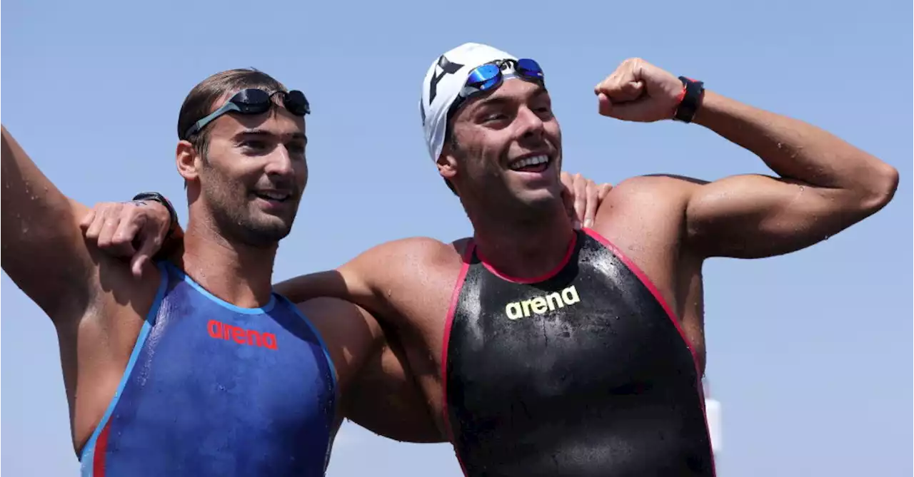 Mondiali di nuoto, Paltrinieri e Acerenza felici dopo la 5km: &quot;Siamo due guerrieri&quot;