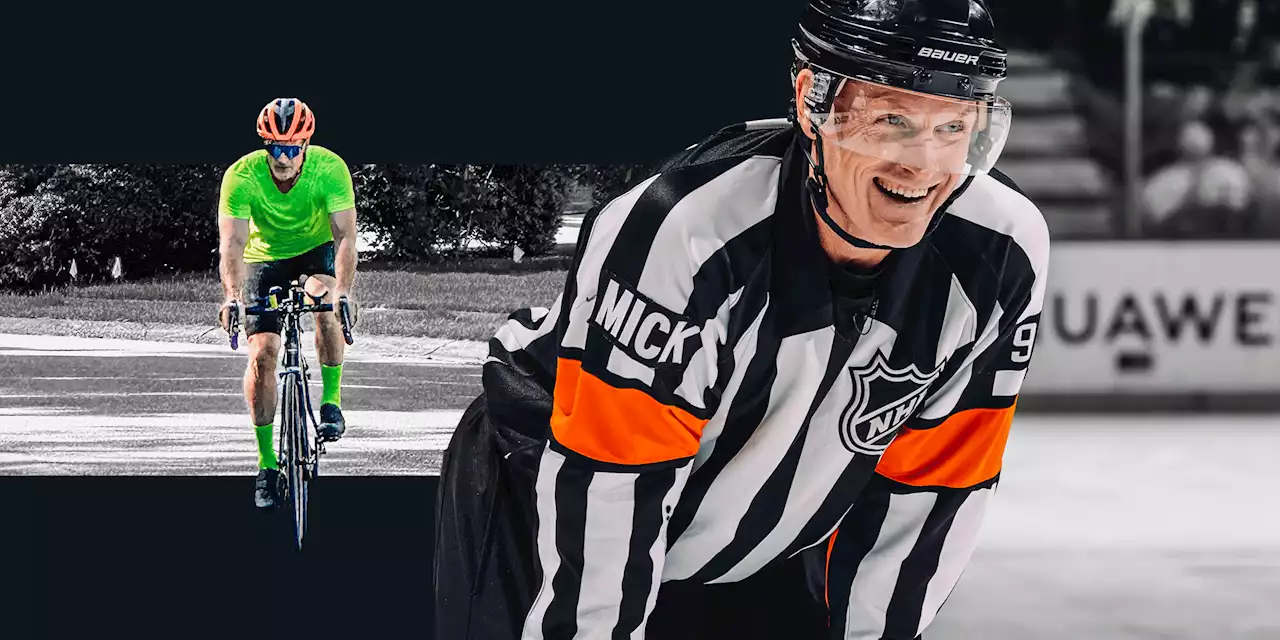 Why this NHL referee is biking more than 2,700 miles from Santa Monica to Chicago