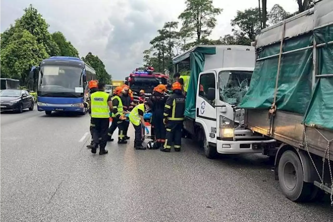 26 taken to the hospital after three-lorry pile-up on Kranji Expressway