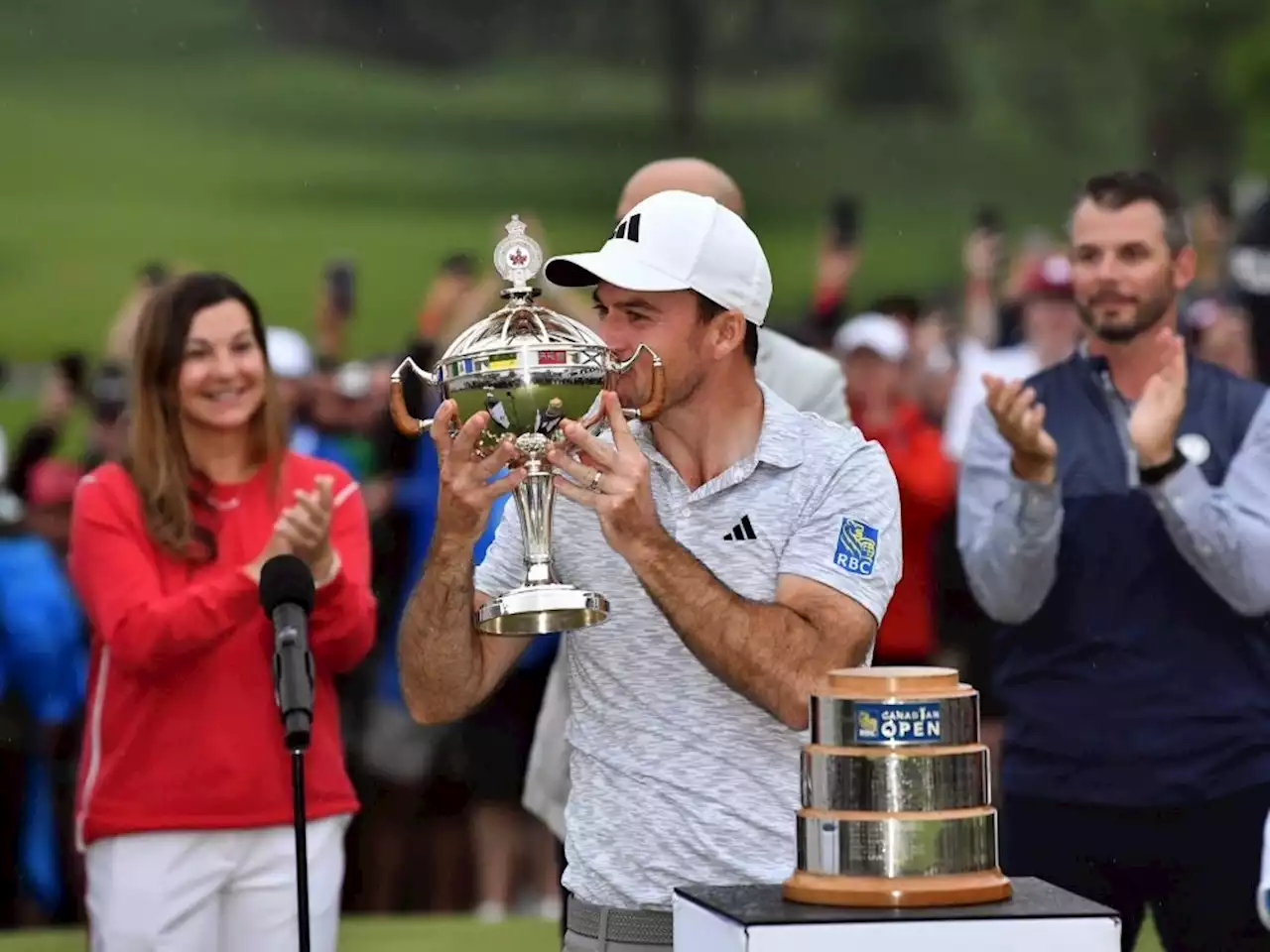 Nick Taylor's Canadian Open celebration rolls into England