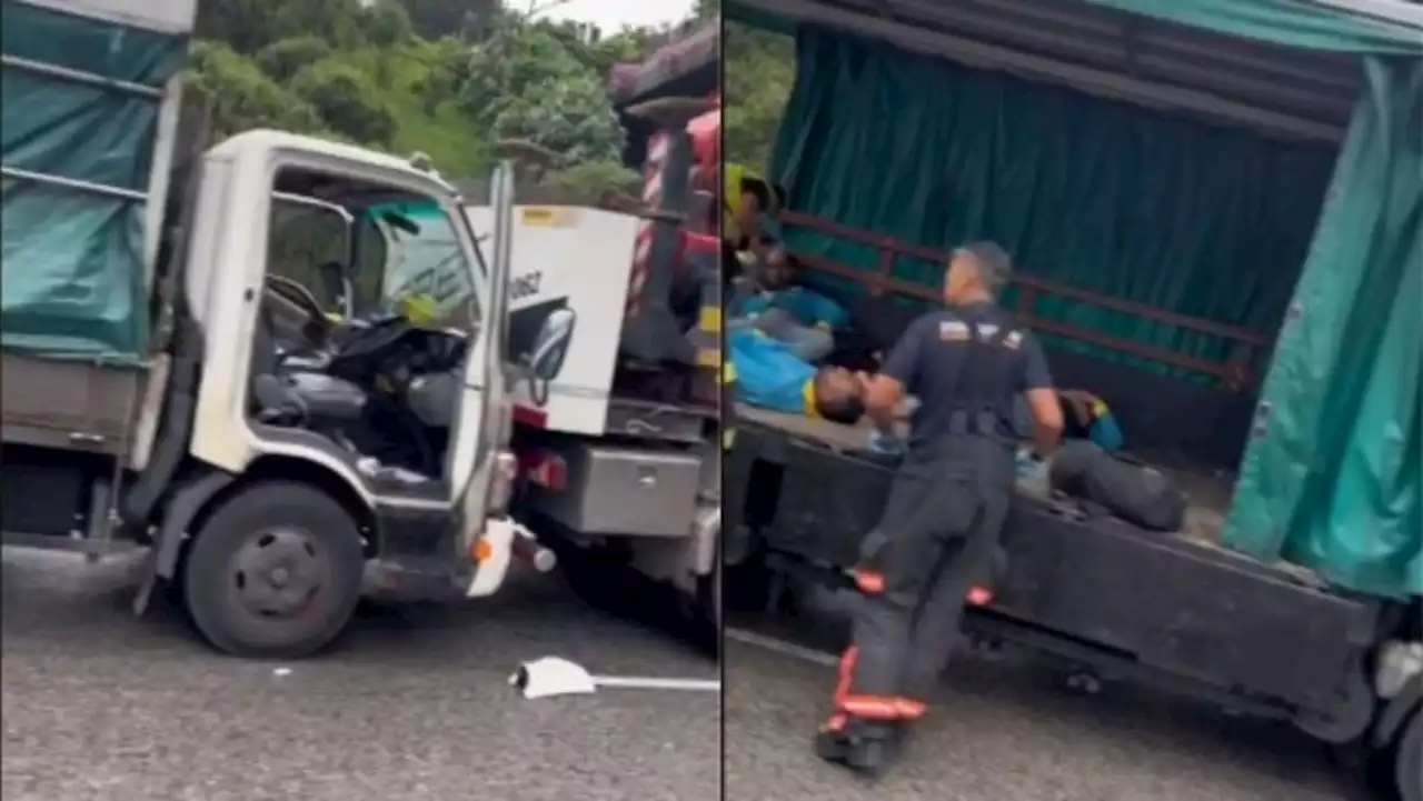 26 men taken conscious to hospitals after 3-lorry accident along KJE