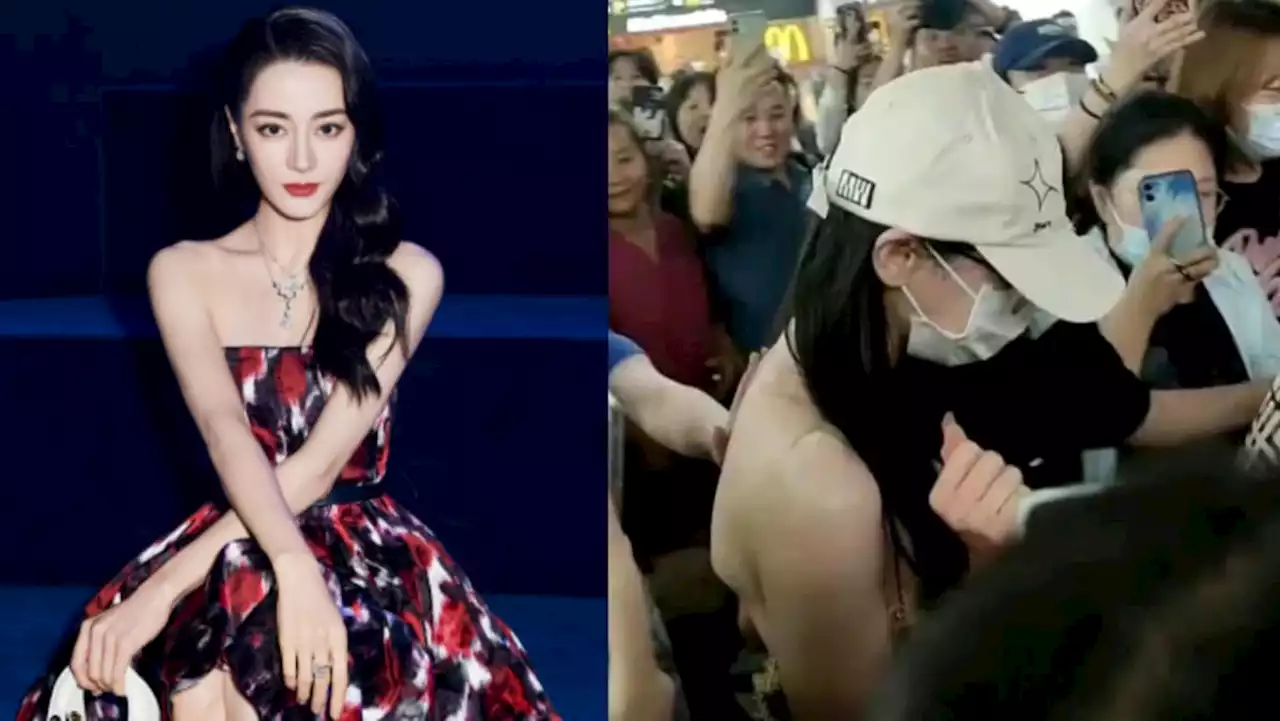 Chinese actress Dilireba touched inappropriately by fan at airport