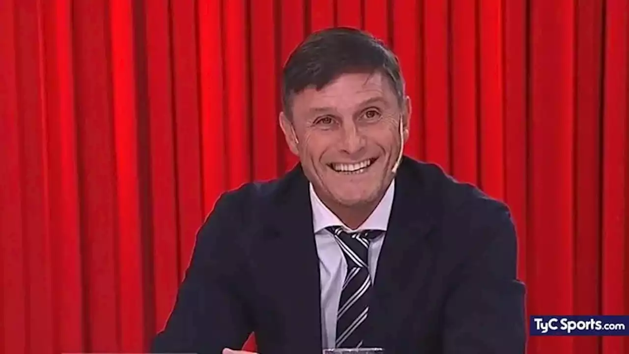 Colidio a River: la risa cómplice de Zanetti y la frase contundente - TyC Sports