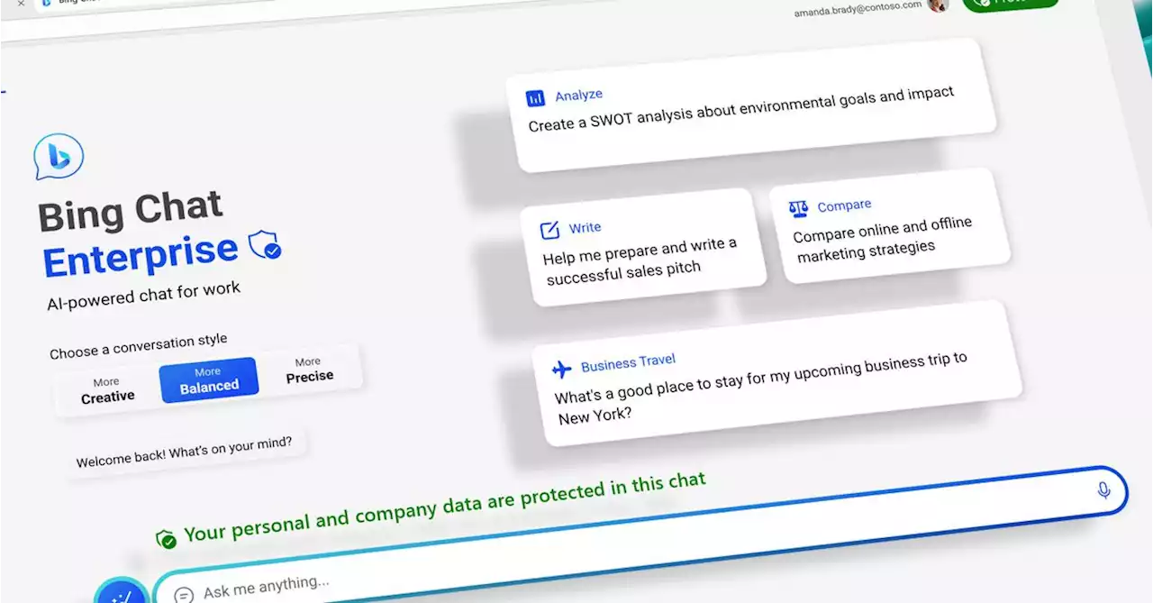 Microsoft’s new Bing Chat Enterprise offers better privacy for businesses