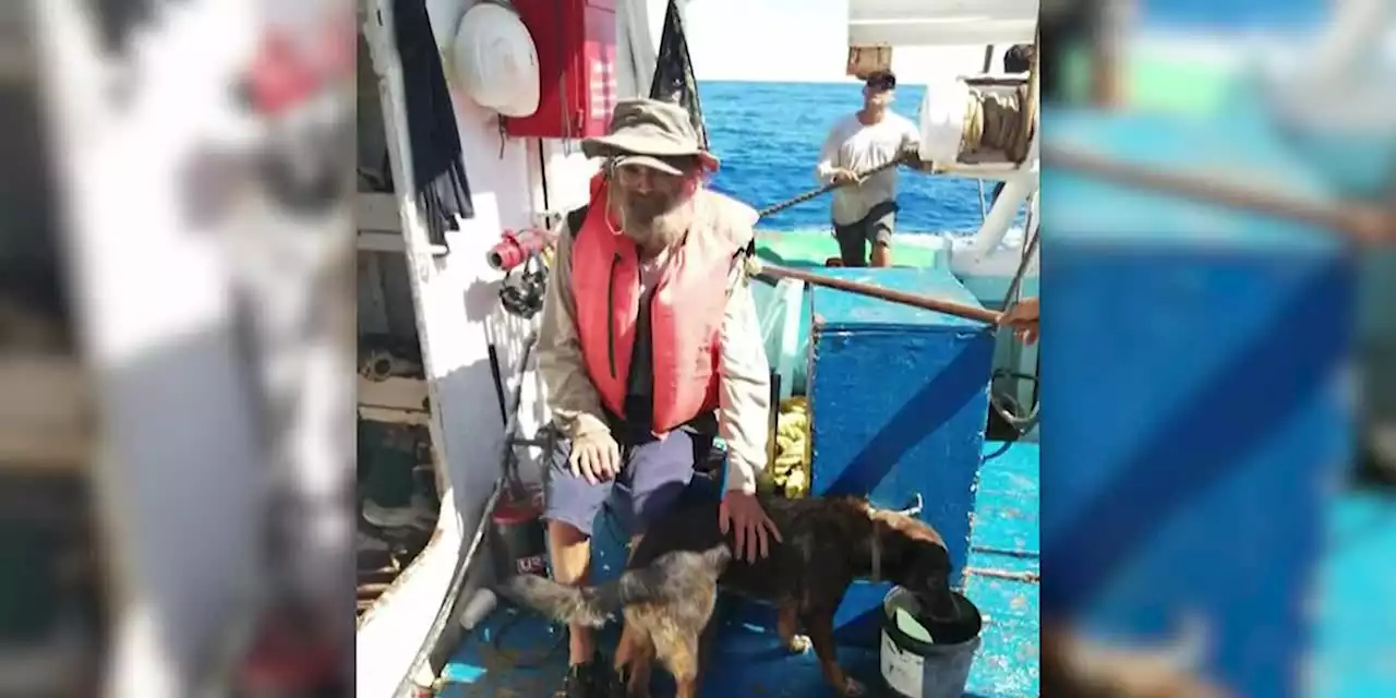 Man and his dog rescued after 3 months adrift in Pacific