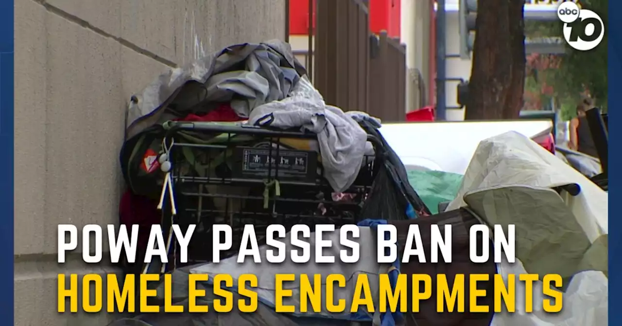 Poway City Council unanimously passes homeless encampment ban