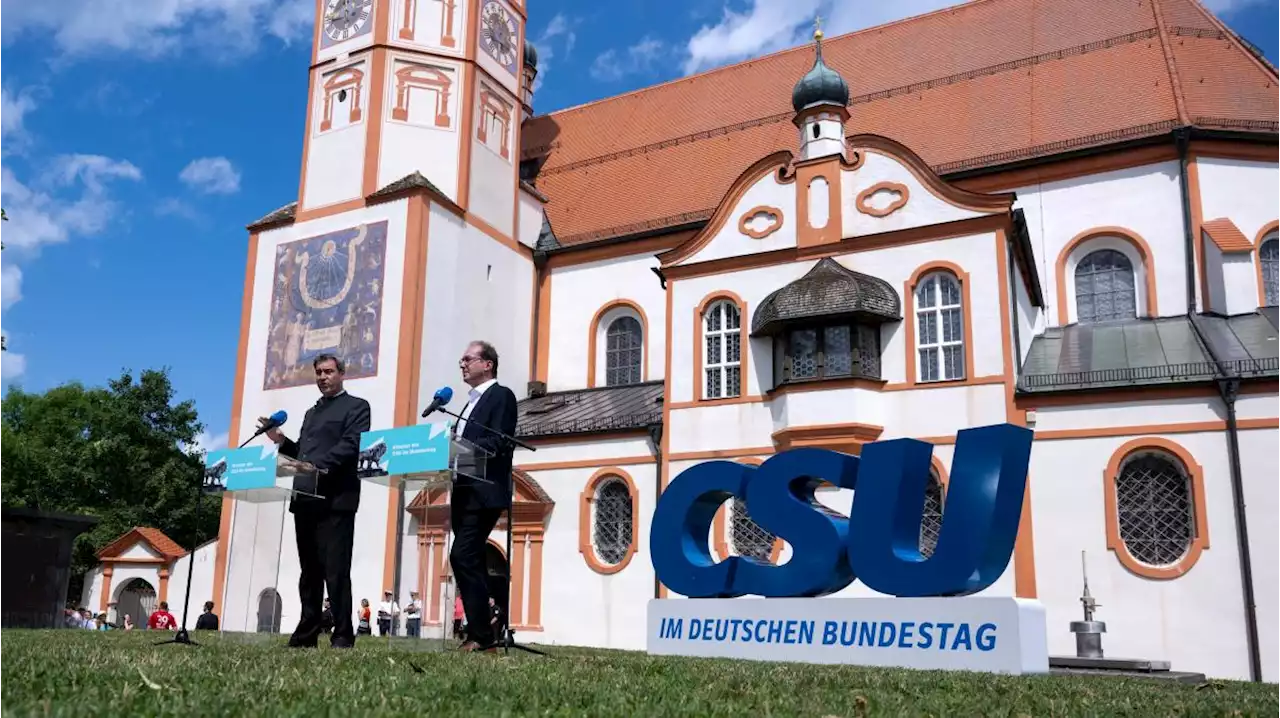 CSU-Klausur in Andechs: Mit Glockengeläut gegen Kanzler und AfD