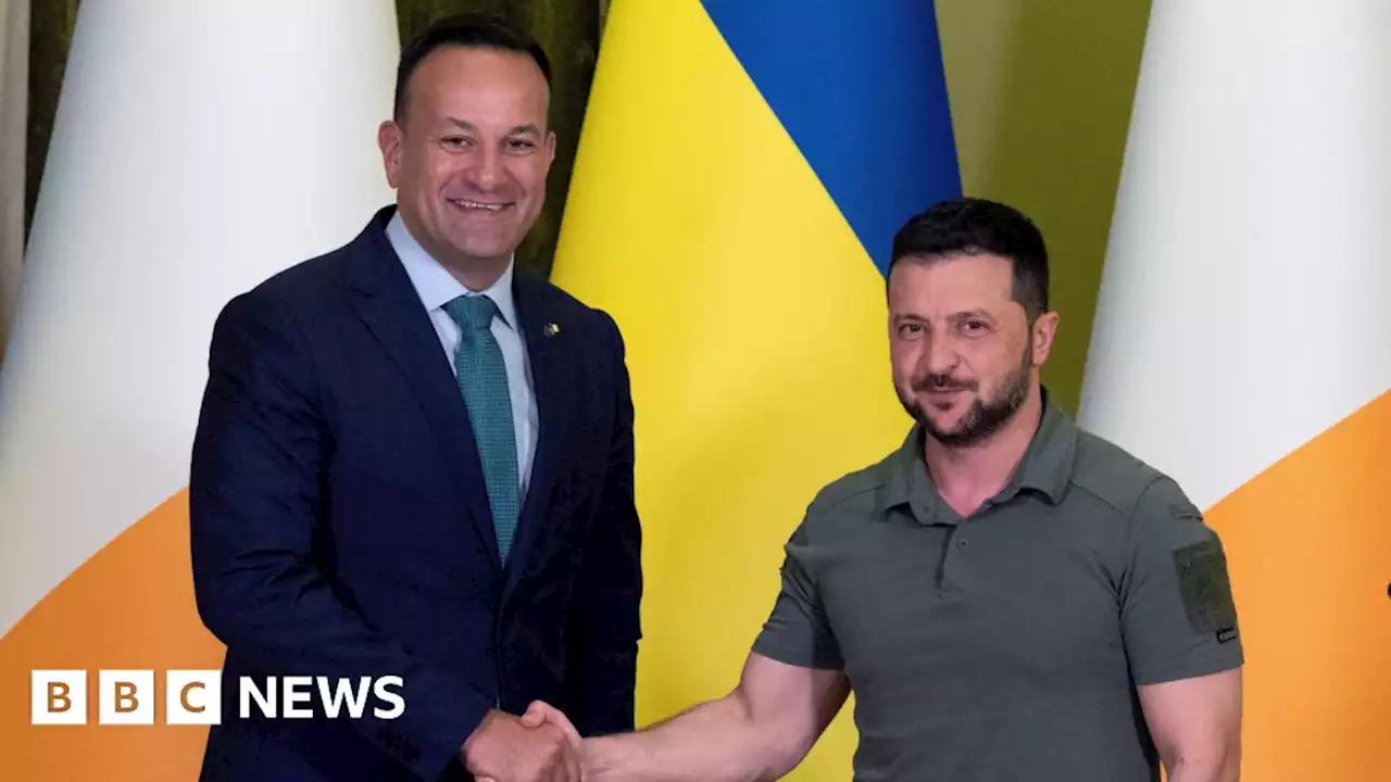 Leo Varadkar meets President Zelensky in Ukraine