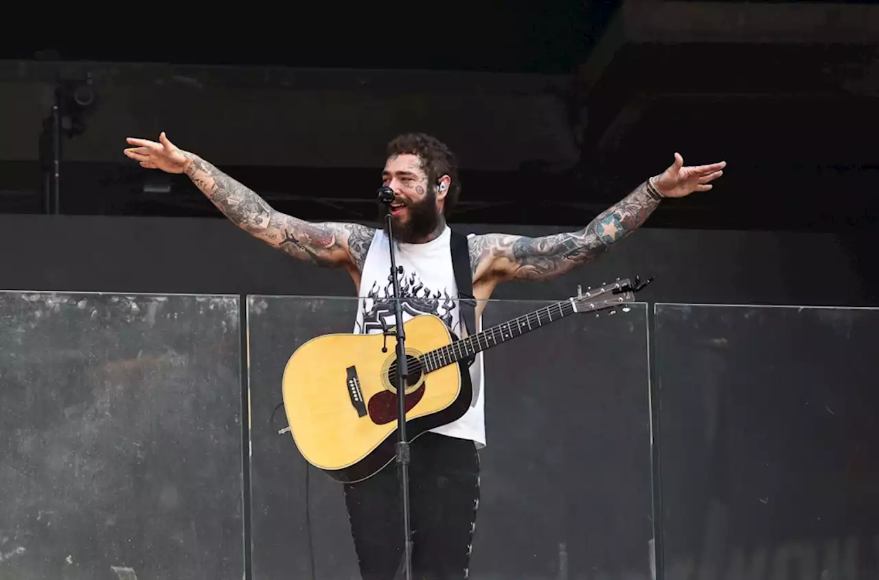 Post Malone Stops Traffic in Times Square to Deliver Surprise Performance at Newly-Built TSX Stage