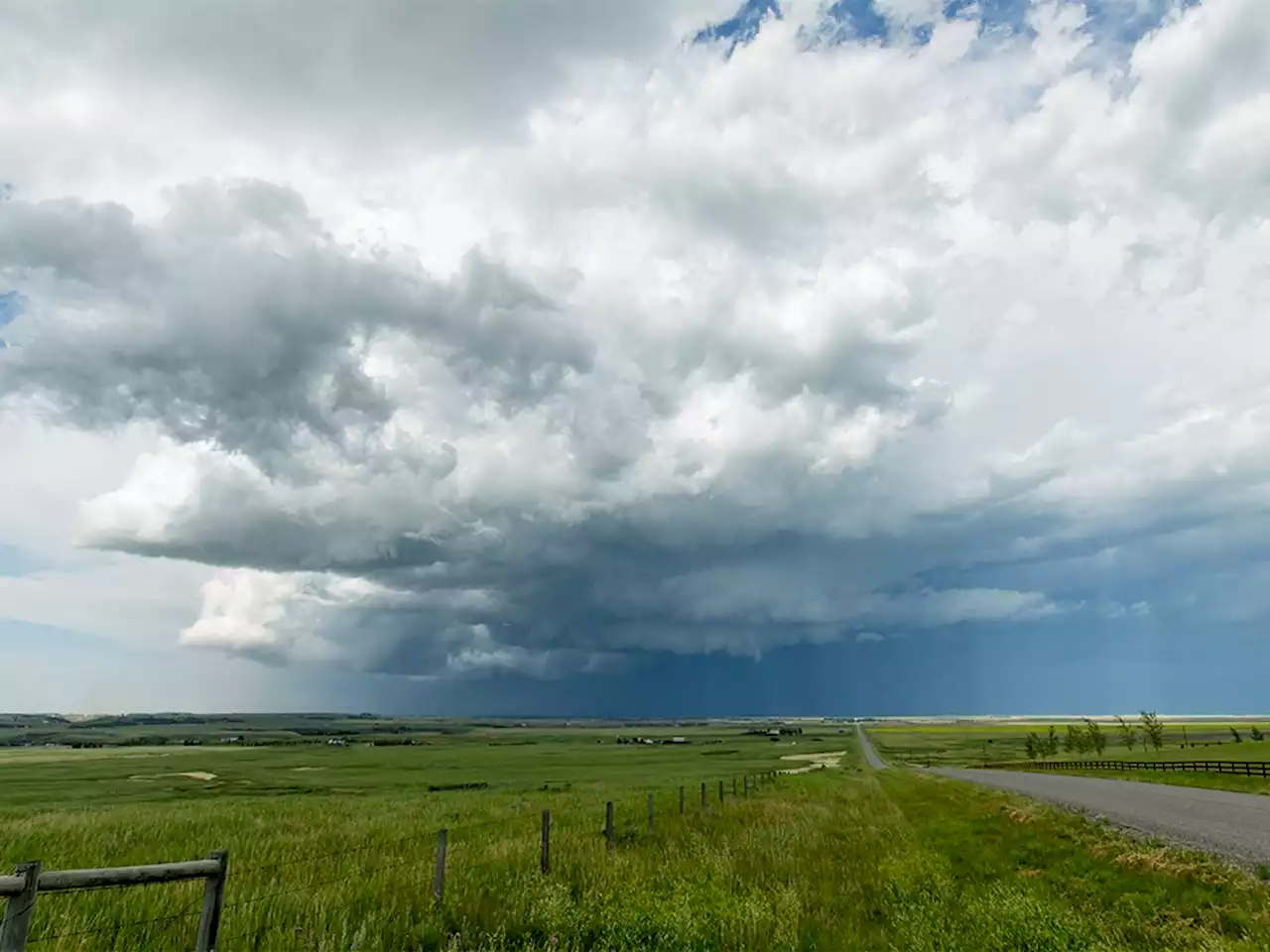 Tornado brought ping-pong-sized hail to Okotoks