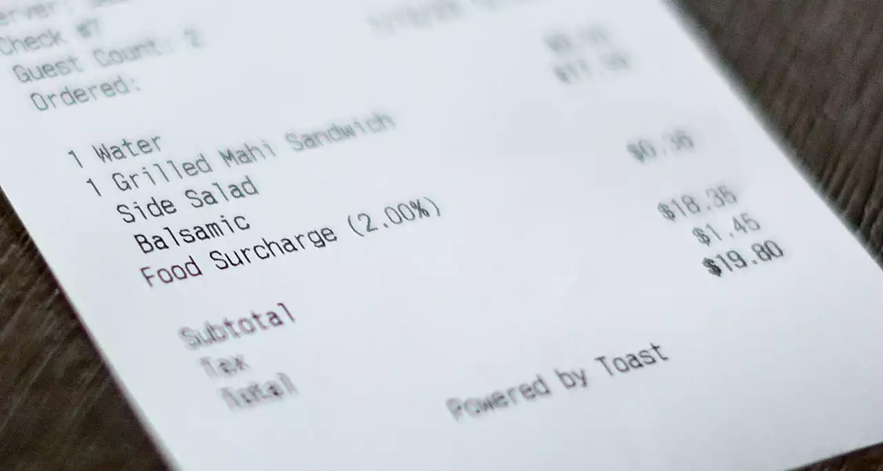 Check your check: Why dining surcharges linger long after COVID restrictions lifted