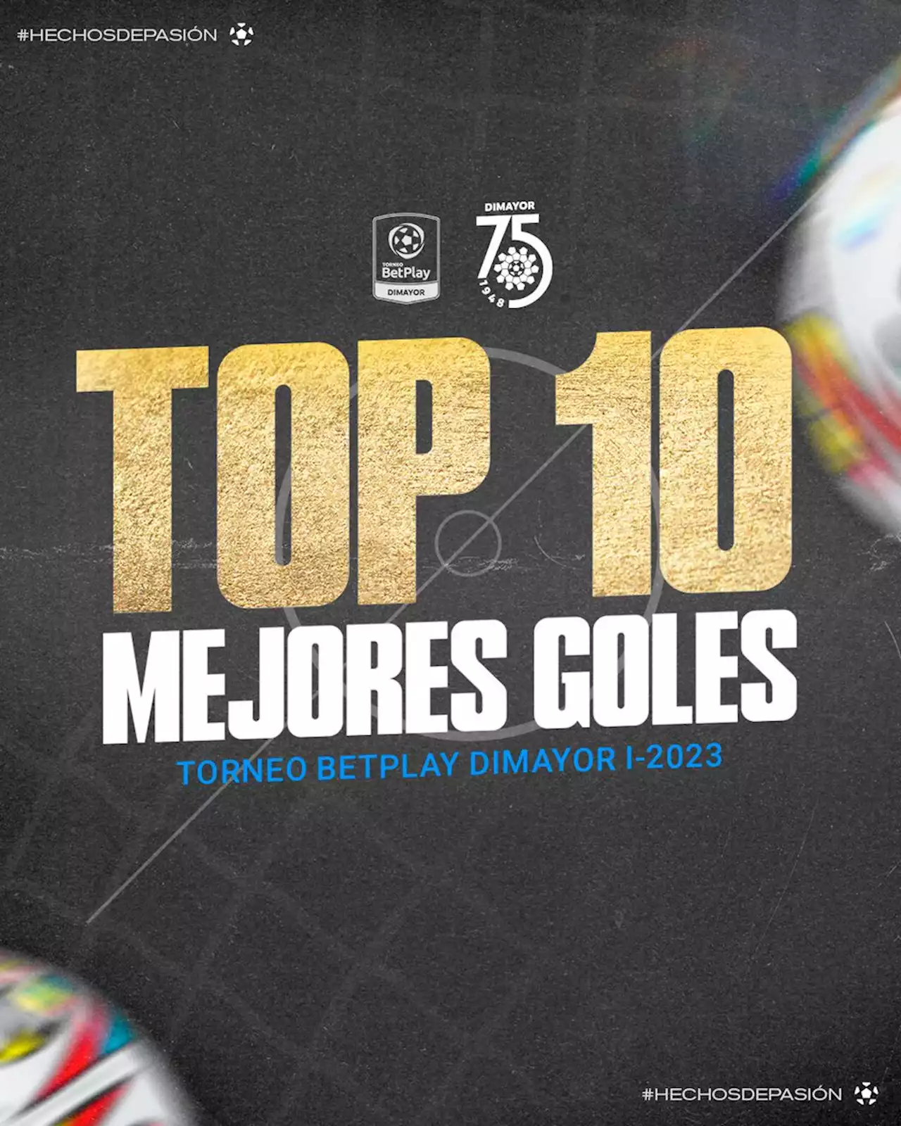 TOP 10 GOLES DEL TORNEO BETPLAY I-2023