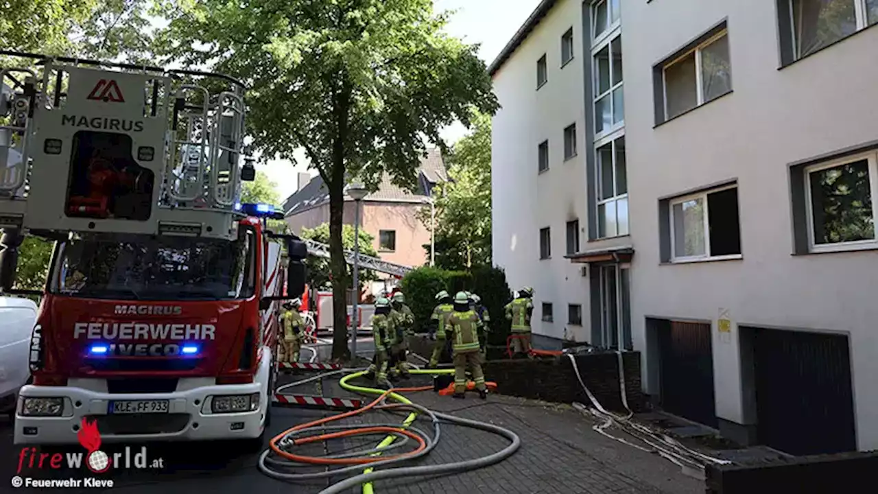 D: Wohnungsbrand in Mehrfamilienhaus in Kleve → schwerverletzte Person reanimiert