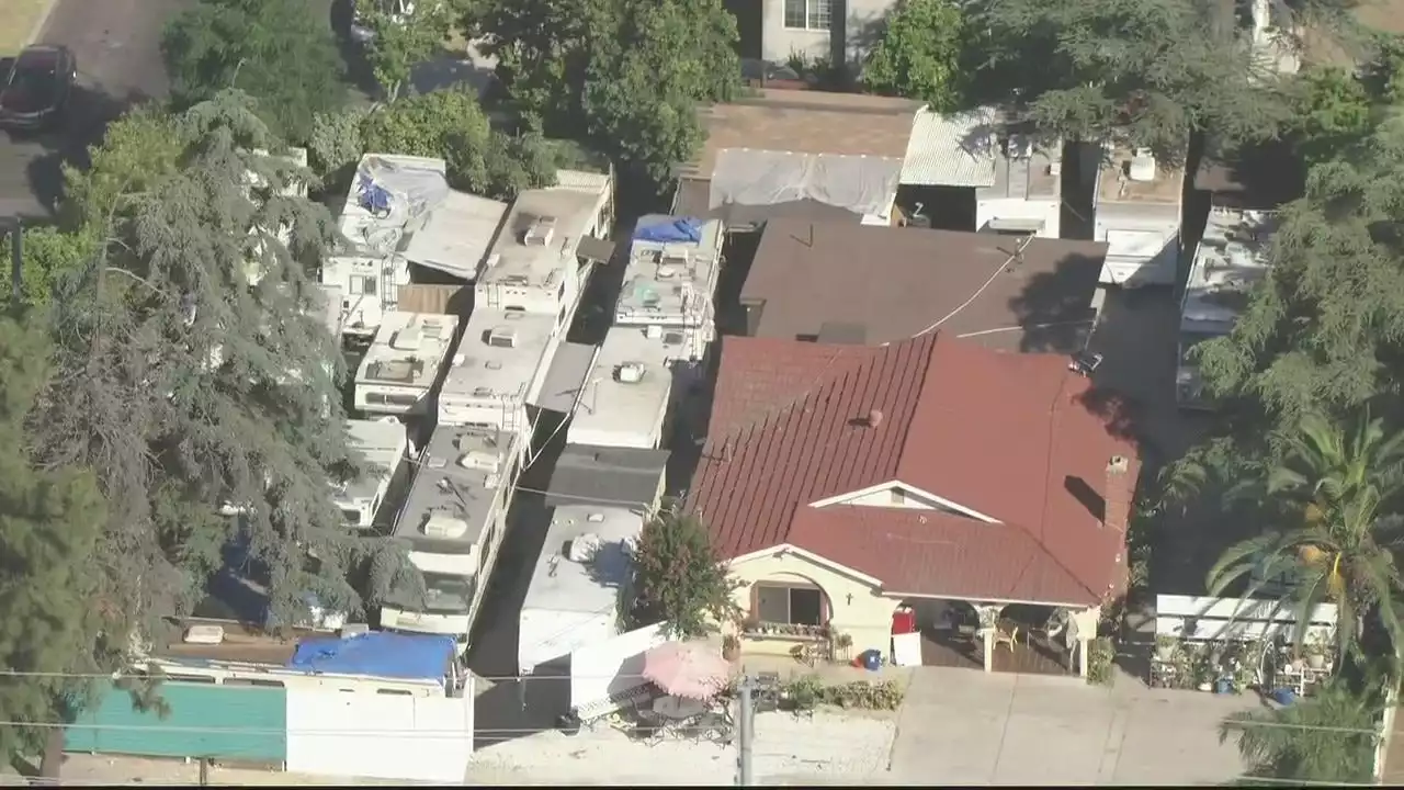 Sylmar home with 20+ RVs parked in backyard gets power cut off amid heat wave