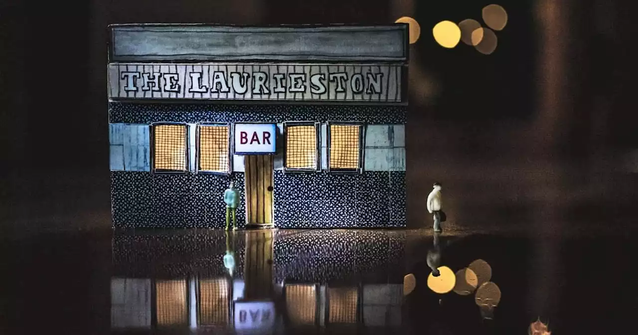 Famous Glasgow bars and cafes recreated by expert miniature model maker for photo project