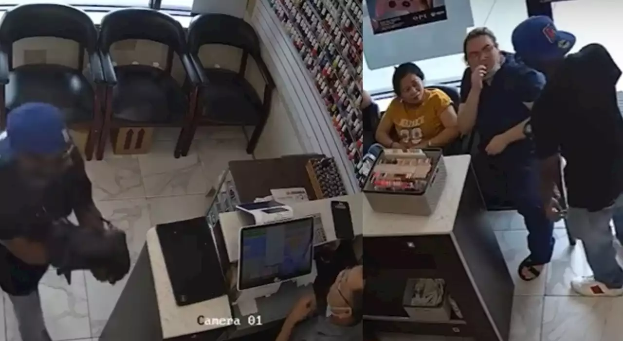 Rapinatore tenta colpo nel salone di bellezza, ma clienti e dipendenti lo ignorano: umiliato va via a mani vuote. Il video